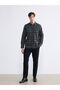 Giyçık Store Den Haki Regular Fit Wool Blend Gabardine Men's Plaid Shirt - 2
