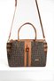 Women's Lock Detailed 3-Compartment Long Strap Hand & Shoulder Bag with New Season Accessories (29X20 cm)