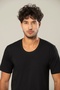 Men's O-Neck Short Sleeve 100% Cotton 6-Pack T-Shirt Undershirt 1150 - 2