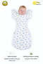 100% Organic Cotton Soft Textured Baby Swaddle - Zippered Sleeping Bag with Glove Cuffs 1.0 Tog
