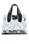 Women Black Daisy Floral Print Hand Bag - 3
