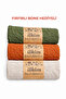 Firfirli Bone Gifted Kraş Shawl 3-Piece Khaki-Tile-Stone