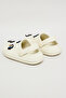Girl's Beige Charm Detail Slingback Clogs - 3
