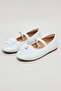 Girl's Cream 3D Flower Ballerinas - 2
