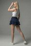 Women's High Waist Belted Gathered Layered Ruffle Mini Shorts Skirt - 4
