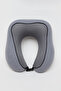 Unisex Gray Color Block Neck Pillow