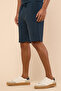 Men's Green Textured Shorts with Drawstring Waist - 3