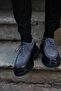 Keep for Model Genuine Leather Handmade Gray Suede Casual Shoes - 2