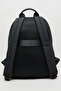 Men's Black Solid Zip-Around Backpack - 2