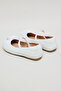 Girl's Cream 3D Flower Ballerinas - 3