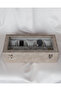 Handmade 10-Piece Premium Watch Box, Nubuck Fabric Covered, Special Design with Glass, Accessory Organizer - 4