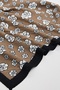 Women's Brown Floral Print Scarf, 180X85cm - 2
