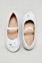 Girl's Cream 3D Flower Ballerinas - 4