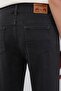 Boy's Gray Faded Jeans with Button Closure - 5