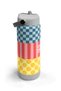 Multi-Colored Checkered Polka Dot Patterned Folding Spout Steel Thermos 650 ml 38304 - 3