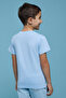 Boy's Orange Printed T-Shirt with Crew Neck and Short Sleeves - 4