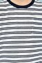 Boy's Cream Striped T-Shirt With Crew Neck And Short Sleeves - 5