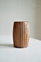 Linea Acacia Striped Vase / Spoon Holder – 10X17 cm - 2