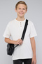 Boy's Cream Textured T-Shirt with Henley Neck and Short Sleeves - 4