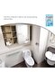 SKY-TOUCH 50PCS Disposable Toilet Seat Covers, Waterproof & Portable Travel Mat, Non-Slip PE Toilet - 3