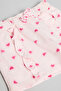 Girl's Pink Printed Clothing Set - 3