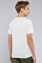 Boy's Cream Printed T-Shirt with Crew Neck and Short Sleeves - 4