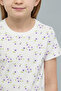 Girl's Multicolor 2 Printed T-Shirts With And Short Sleeves - 4