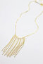 Smashing chain dangle necklace - gold