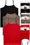 3 Pieces of L Stretch Fabric Bamboo Women's Tank Tops with String Straps