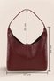 Braided Burgundy Shopper Vintage Bag 284 - 7