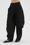Women's Balloon Fit Design Trousers with Pleated Detail on the Front