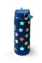 Navy Blue Colored Star Patterned Steel Thermos with Folding Spout 650 ml 38309 - 4