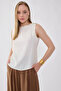Zero Sleeve Buttoned Blouse - 2