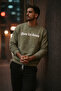 Men's Live İn Love Printed Khaki Sweatshirt - 4