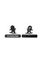 Moving Sliding Panda Skateboard Number Counter Auto Vehicle Skateboard Number Counter Dashboard Black - 4