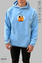 Unisex Hoodie Long Sleeve Couple Love Printed Hooded Oversized 100% Cotton Combed Cotton Sweatshirt - 4