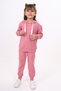 Girl's 2-Piece Set: Hooded Sweatshirt & Jogger Sweatpants with Elastic Waistband and Pockets - 2