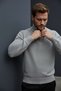 Interview Zippered Half Turtleneck Woolen Gray Knitwear Sweater - 5