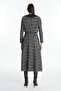 Black Suit with Collar Detail Jacket Dress 1641 - 7