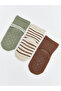 Rmz Gi̇yi̇m Farkiyla Printed Baby Boy Socks 3-Piece Set - 4