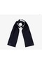 Men's Wool Printed Navy Blue Scarf - 3
