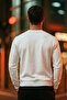 Men's Chest Cmb Printed Ecru Sweatshirt - 5