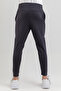 Sportswear Men's Side Zipper Lightweight Slim Sweatpants Navy Blue - 3