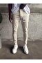 Gray Ripped Detailed Slimfit Jean