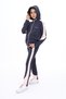 Girl's 2-Piece Set Printed Hooded Zippered Sweatshirt with Pockets & Elastic Waistband Joggers - 4