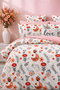 طقم غطاء لحاف مزدوج مع ملاءة مطاطية HPYY56415 - 2