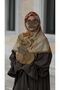 Cotton Soft Erva Pattern Scarf-Tan/Mold Green - 4