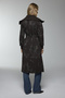 Collar Detailed Belted Brown Cardigan 0028 - 7