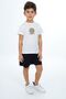 Boys' 2-Piece Set: Printed Crew Neck T-Shirt & Elastic Waist Shorts