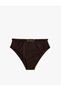 High Waist Bikini Bottom with Accessory Detail - 3